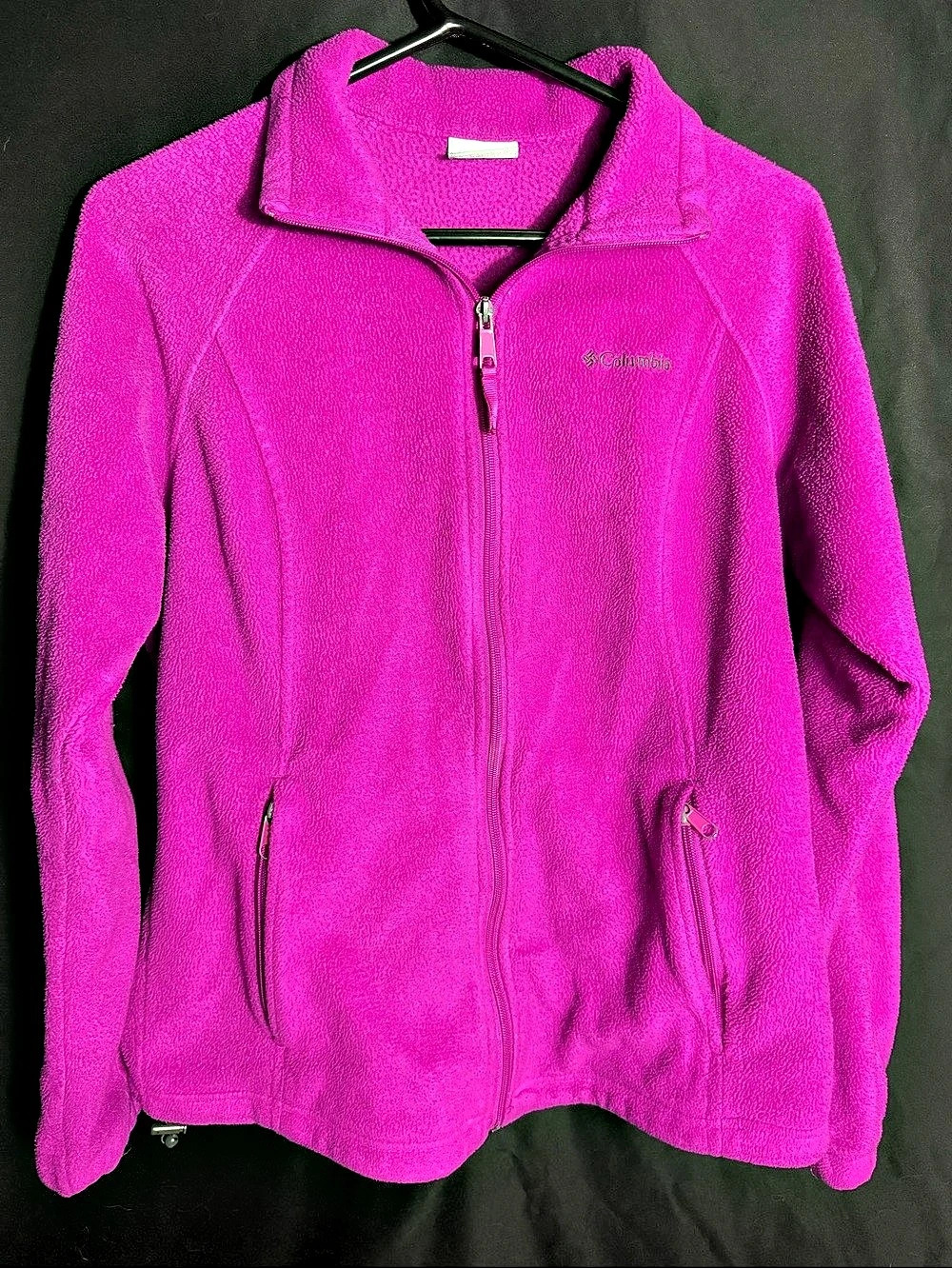 Columbia Women's Benton Springs Full Zip Fleece Jacket Pink Large